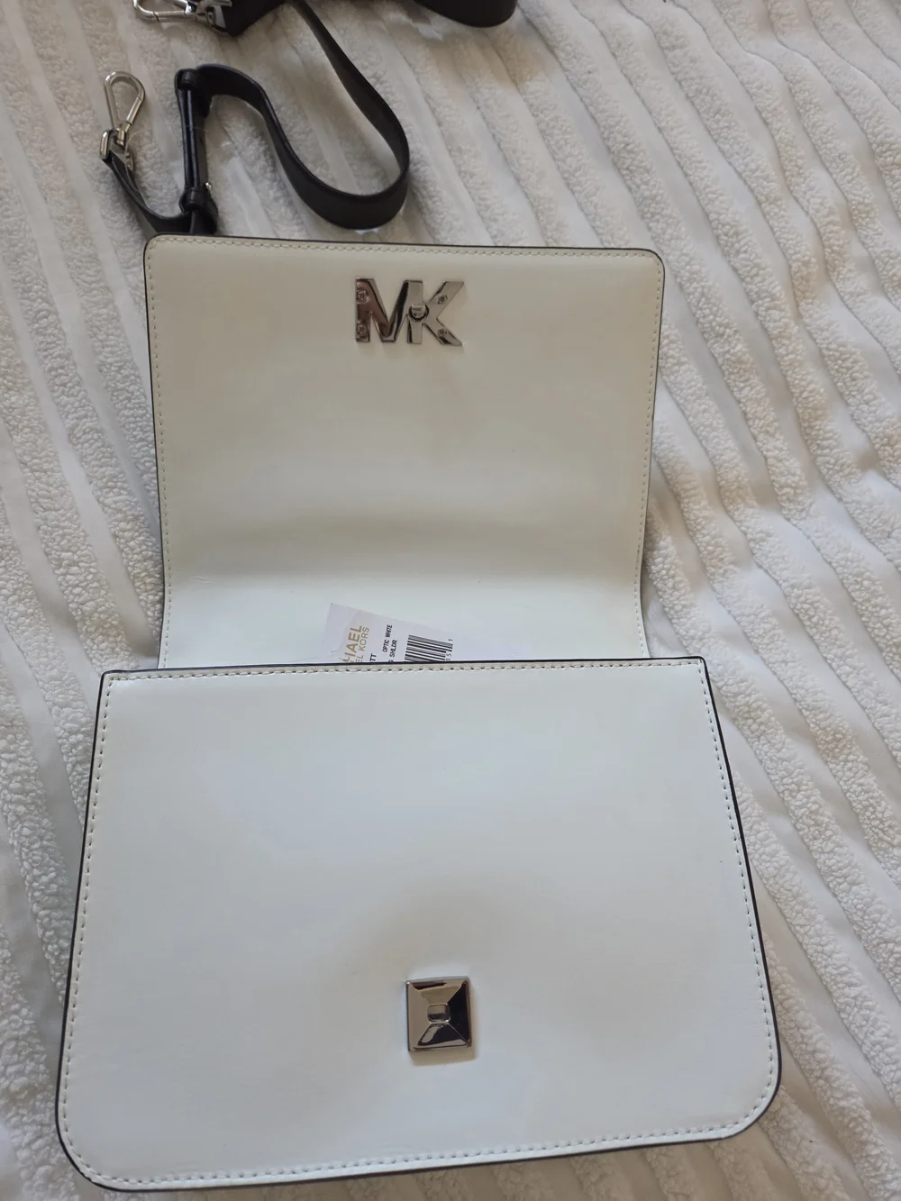 Michael Kors White & Black Graffiti-Print Shoulder Bag - Picture 7 of 7